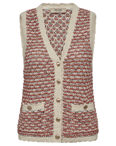 Mos Mosh - MMMiah Knit Vest - Emberglow